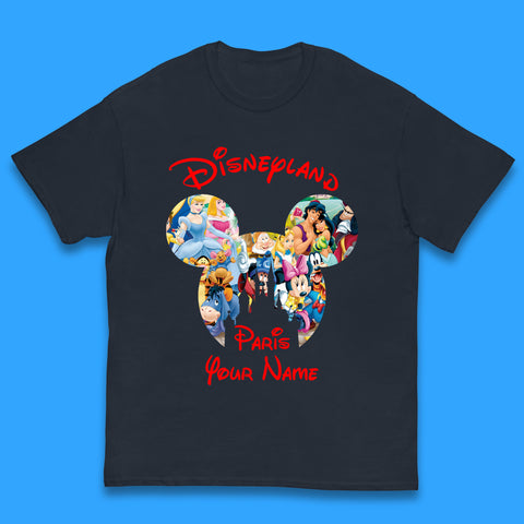 Personalised Disney Land Paris Mickey Minnie Mouse All Disney Characters Cartoons Magical Kingdom Disney Castle Disneyland Vacation Trip Kids T Shirt