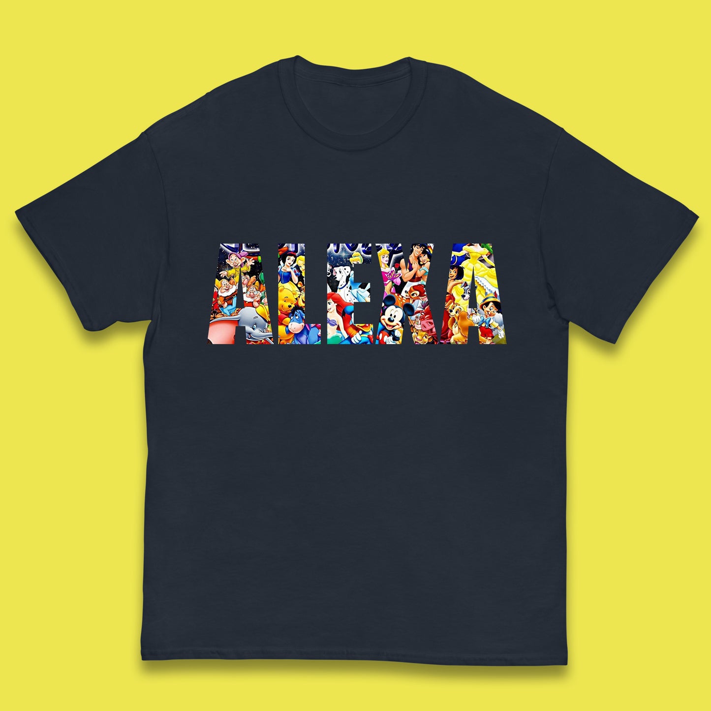 Personalised All Disney Fictional Characters Disney Family Animated Cartoons Movies Characters Disney World Kids T Shirt