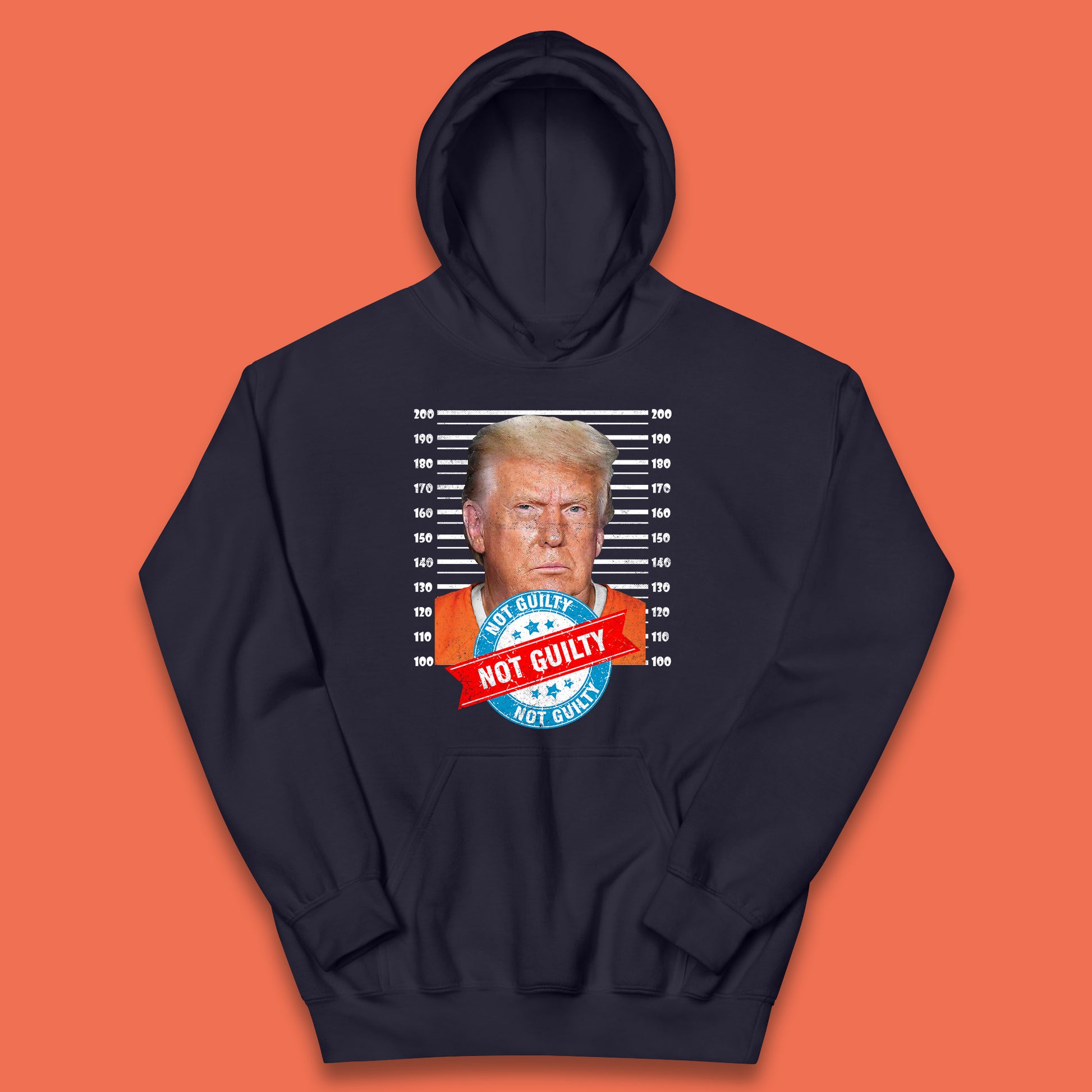 Donald Trump in Jail Kids Hoodie