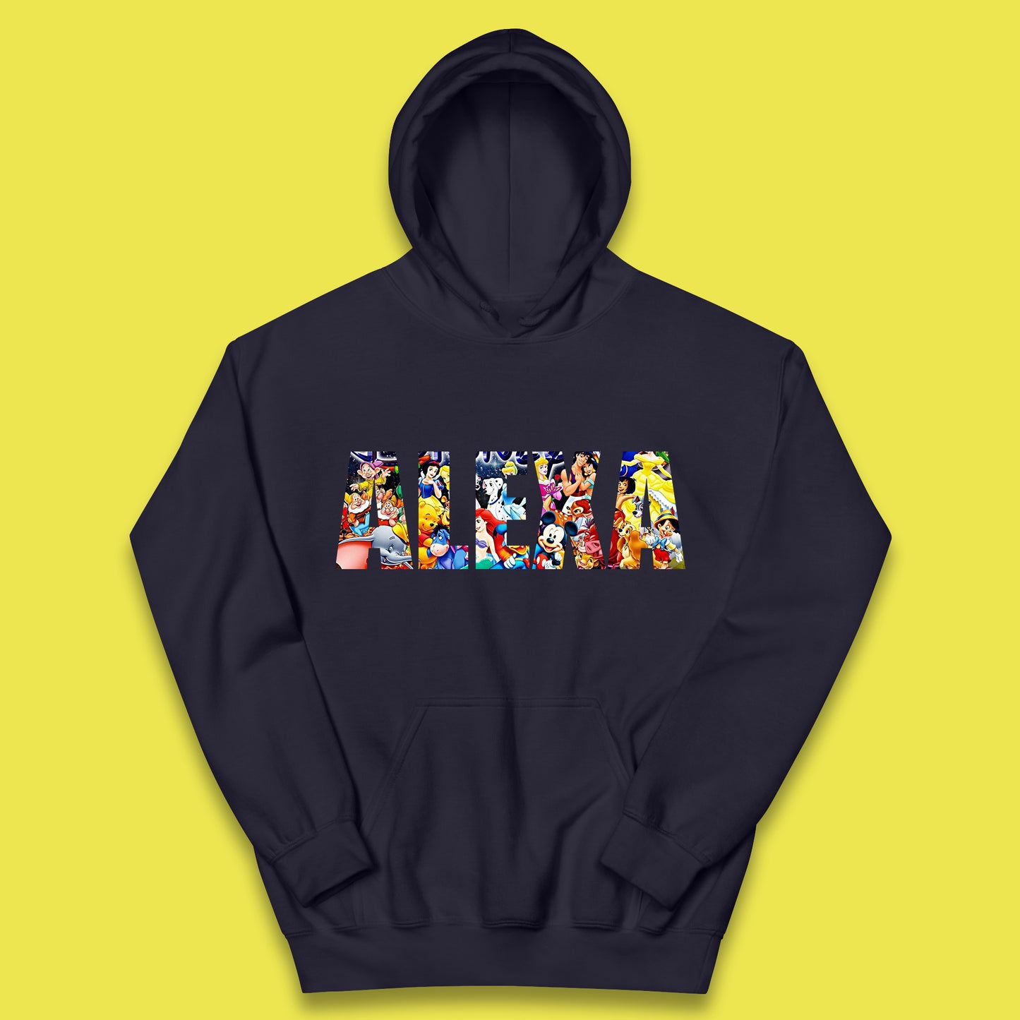 Personalised All Disney Fictional Characters Disney Family Animated Cartoons Movies Characters Disney World Kids Hoodie