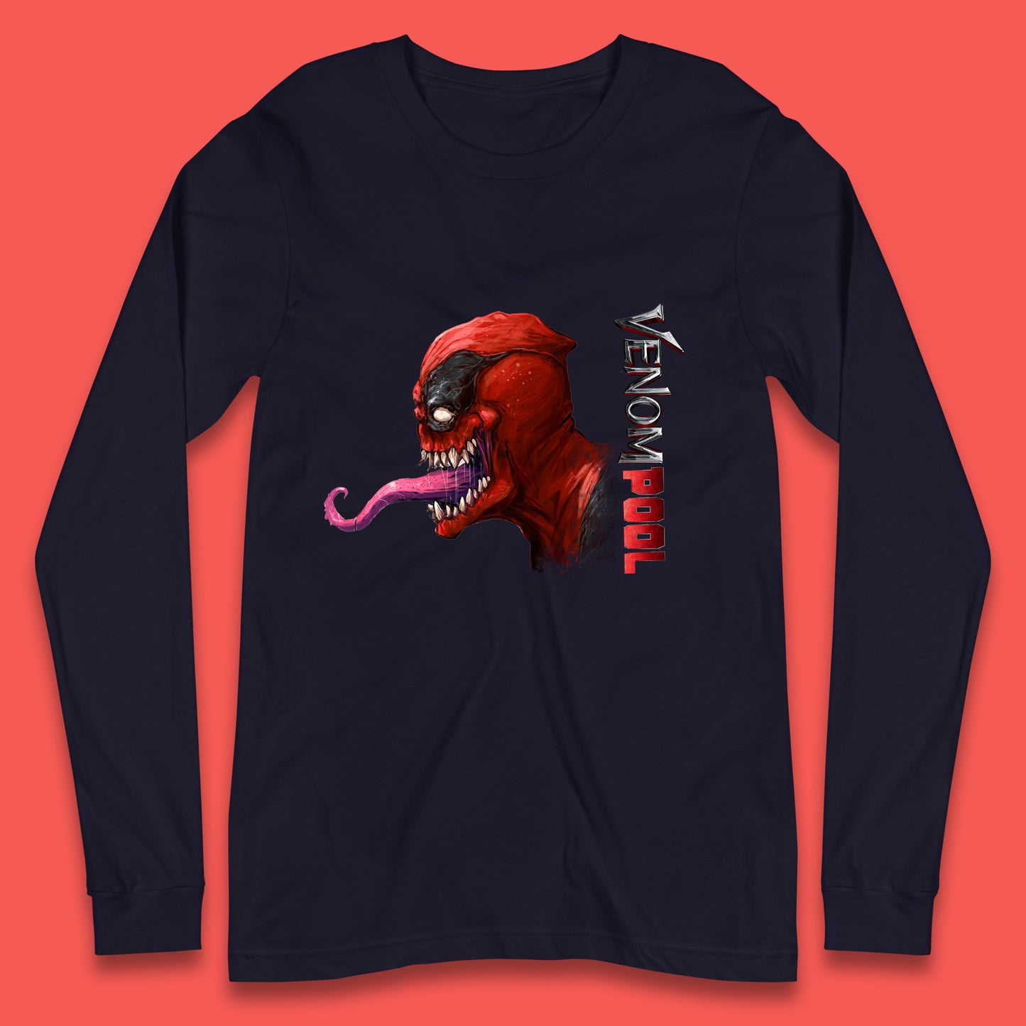 Venompool Marvel Contest Of Champion Venom-Pool Marvel Comics Superhero Deadpool Marvel Universe Character Long Sleeve T Shirt