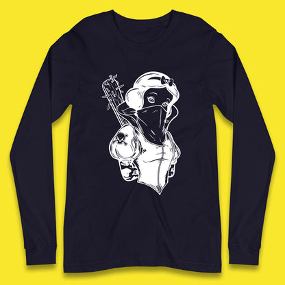 Not So Snow White Twisted Rock Parody Disney Princess Gangster Skull Tattoo Punk Princess Tattooed Emo Alice In A Jack Long Sleeve T Shirt