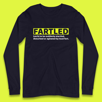 Fartled Definition Funny Sarcastic Dictionary Fart Humor Rude Offensive Joke Tank Top