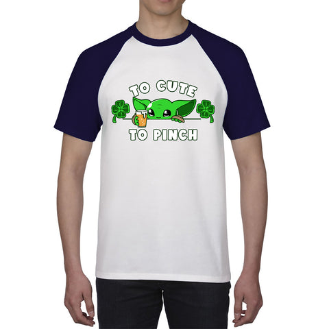 To Cute To Pinch Shamrock St Patrick's Day Green Irish Festival St Paddys Day Baseball T Shirt