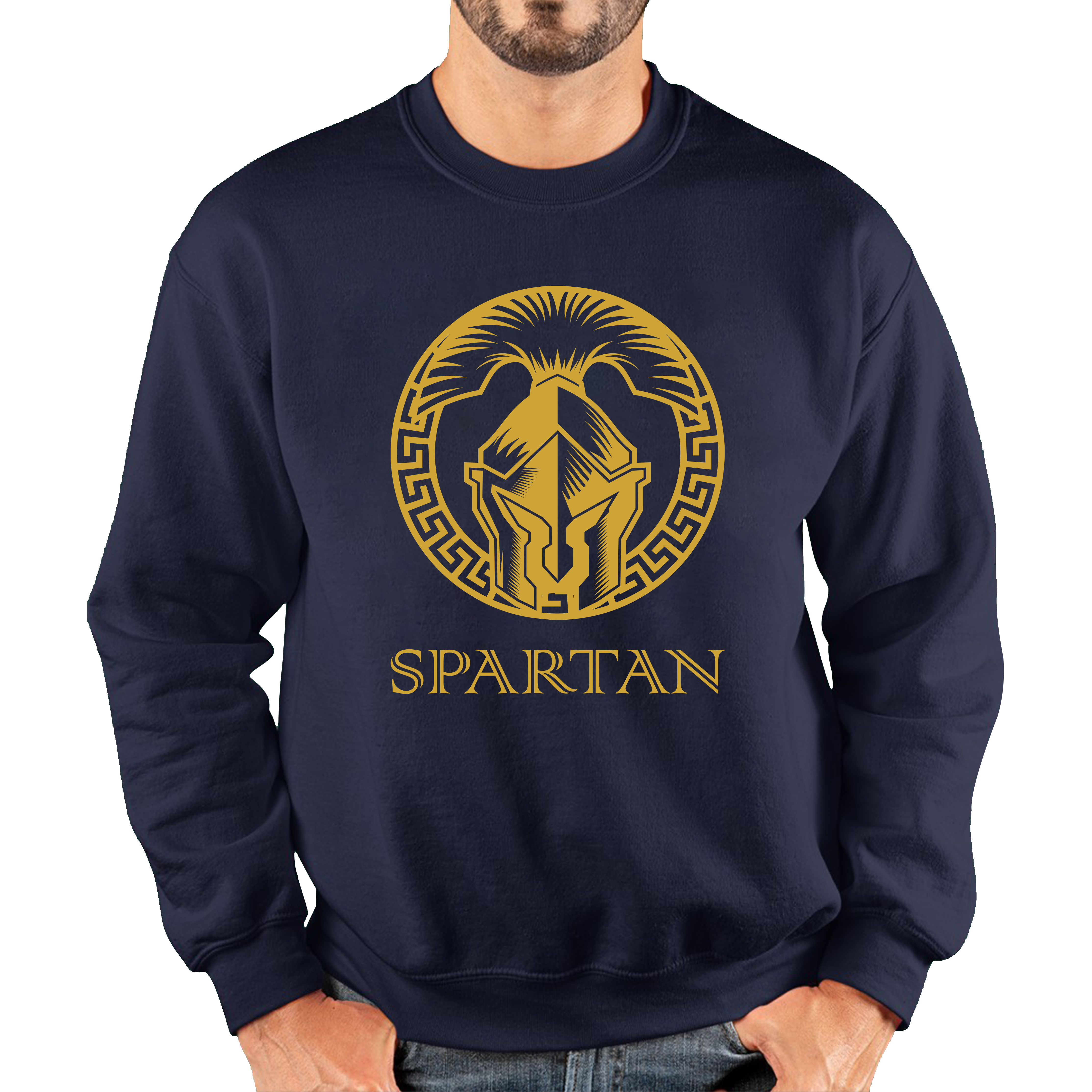 Spartan Helmet Logo Gym Soldier Training Workout Bodybuilding Fitness Training Unisex Sweatshirt