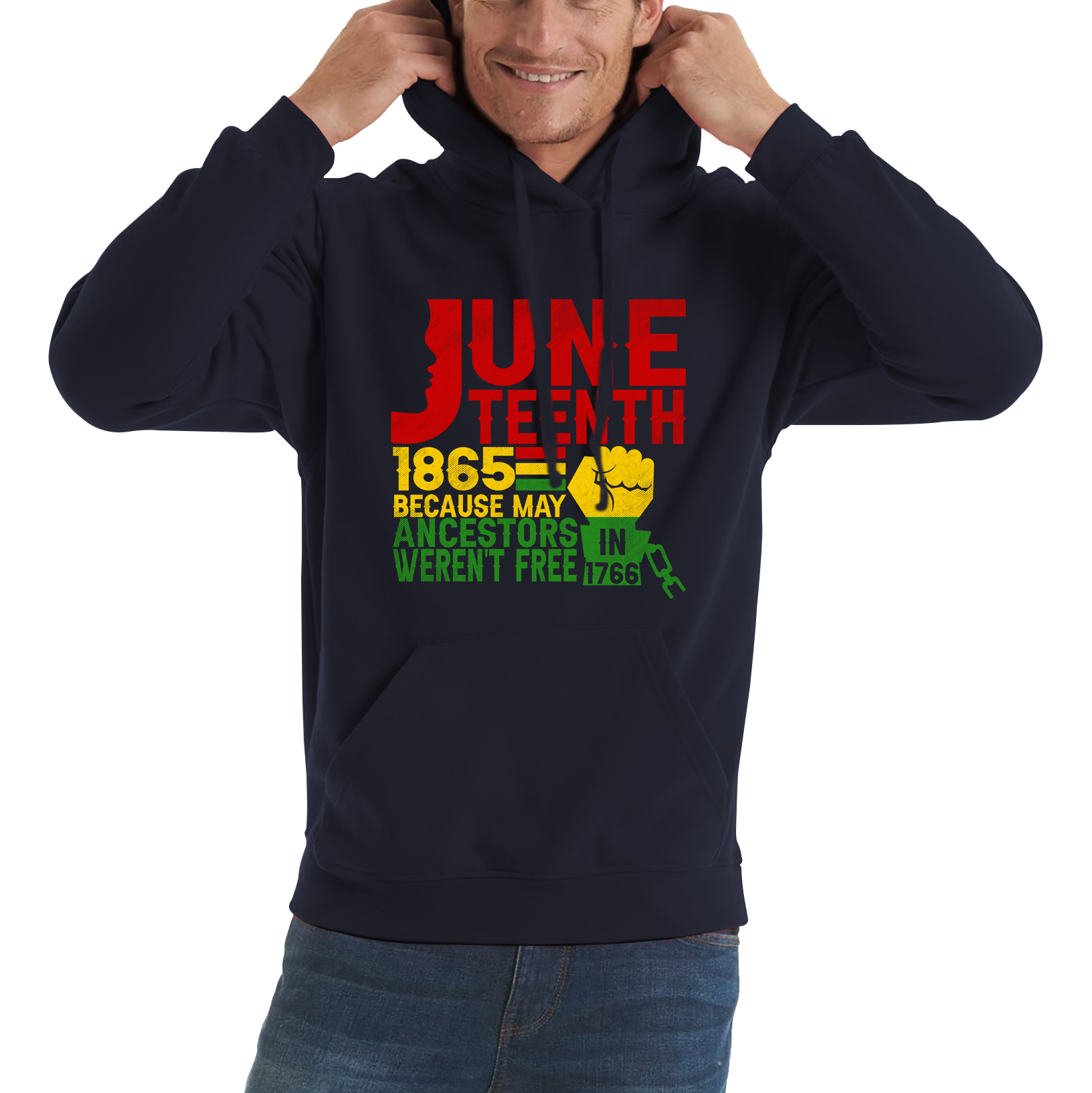 Juneteenth 1865 Because My Ancestors Weren’t Free In 1776 Hoodie