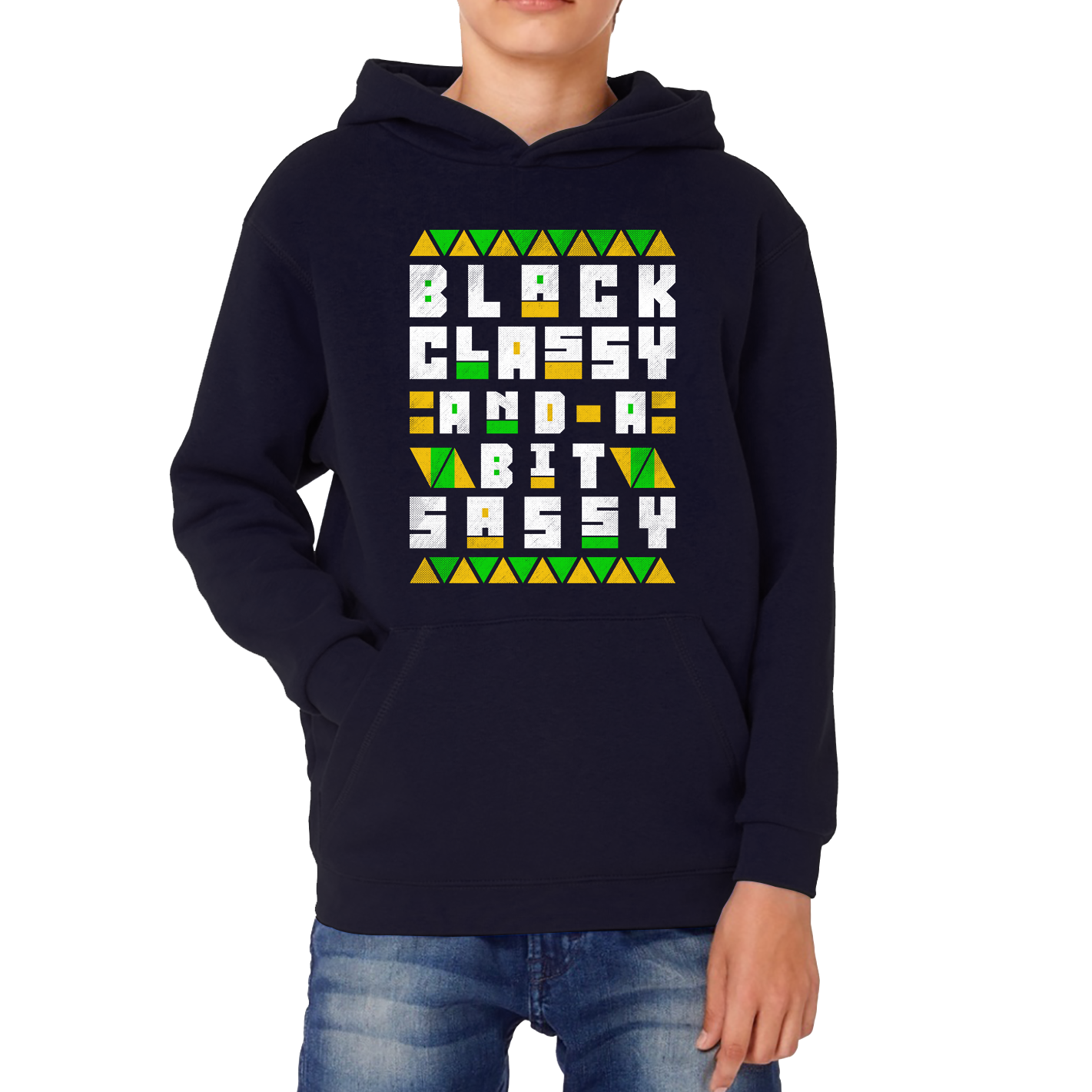 Black Classy And A Bit Sassy Juneteenth Black Freedom Celebrating Black History Freedom Kids Hoodie