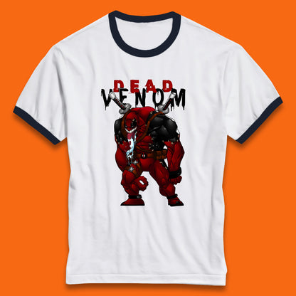 Marvel Contest Of Champions Venompool Marvel Comics Superhero Deadpool Marvel Universe Character Dead Venom Ringer T Shirt