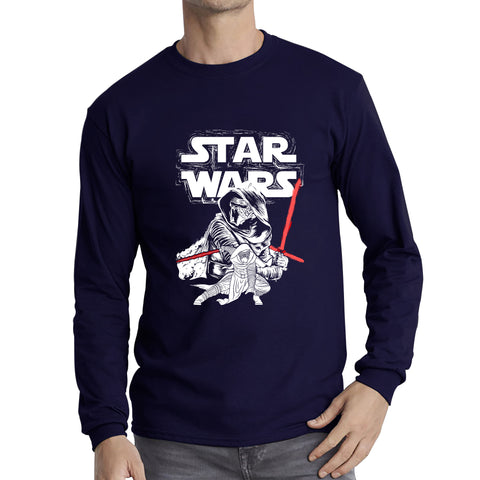 Star Wars Kylo Ren Fictional Character The Force Awakens Ben Solo Supreme Leader Of The First Order Disney Star Wars 46th Anniversary Long Sleeve T Shirt