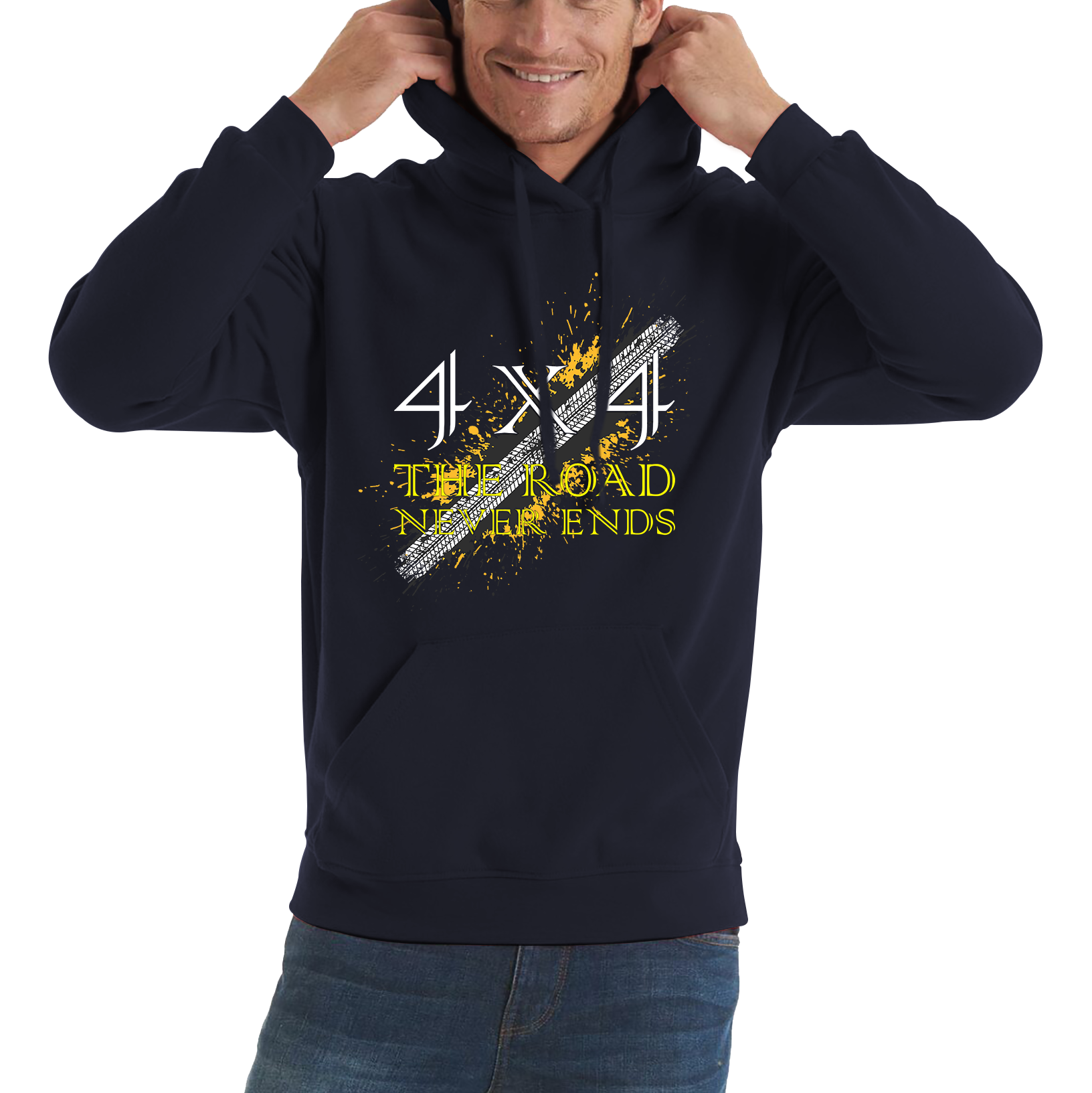 4x4 The Road Never Ends  Unisex Hoodie