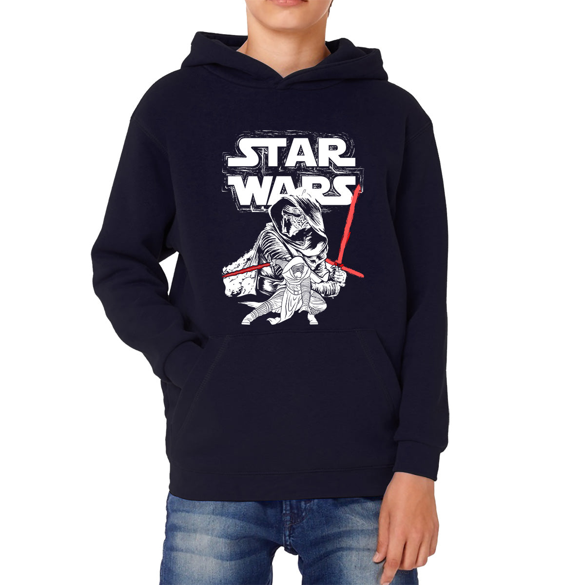 Star Wars Kylo Ren Fictional Character The Force Awakens Ben Solo Supreme Leader Of The First Order Disney Star Wars 46th Anniversary Kids Hoodie