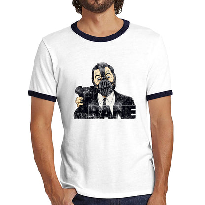 Mr. Bean With Teddy Spoof Mr. Bane Osito Supervillain Metahuman The Man Who Broke The Bat Comic Book Character Ringer T Shirt