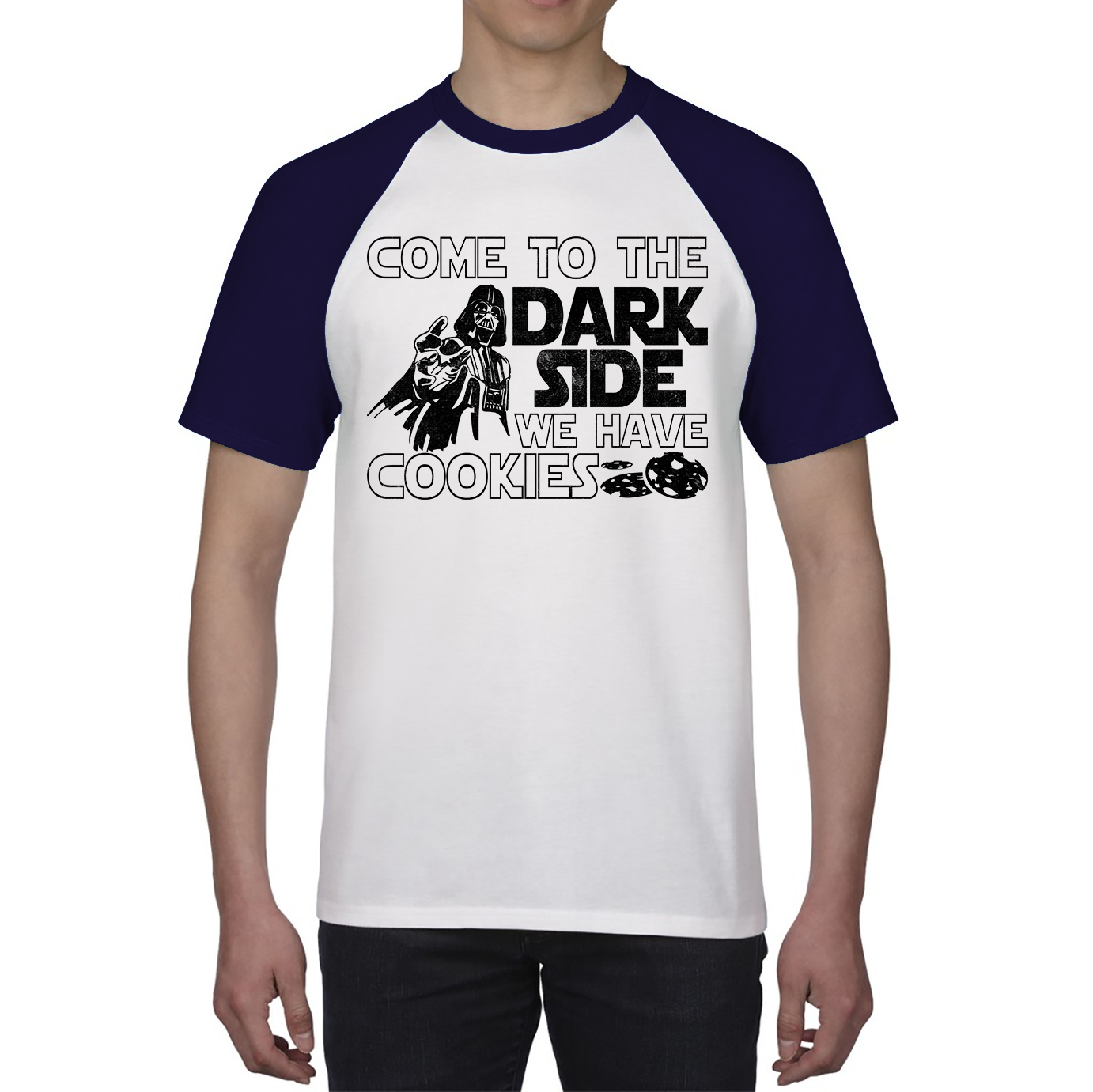 Come To The Dark Side We Have Cookies Disney Star Wars Quote Darth Vader Galaxy's Edge Baseball T Shirt