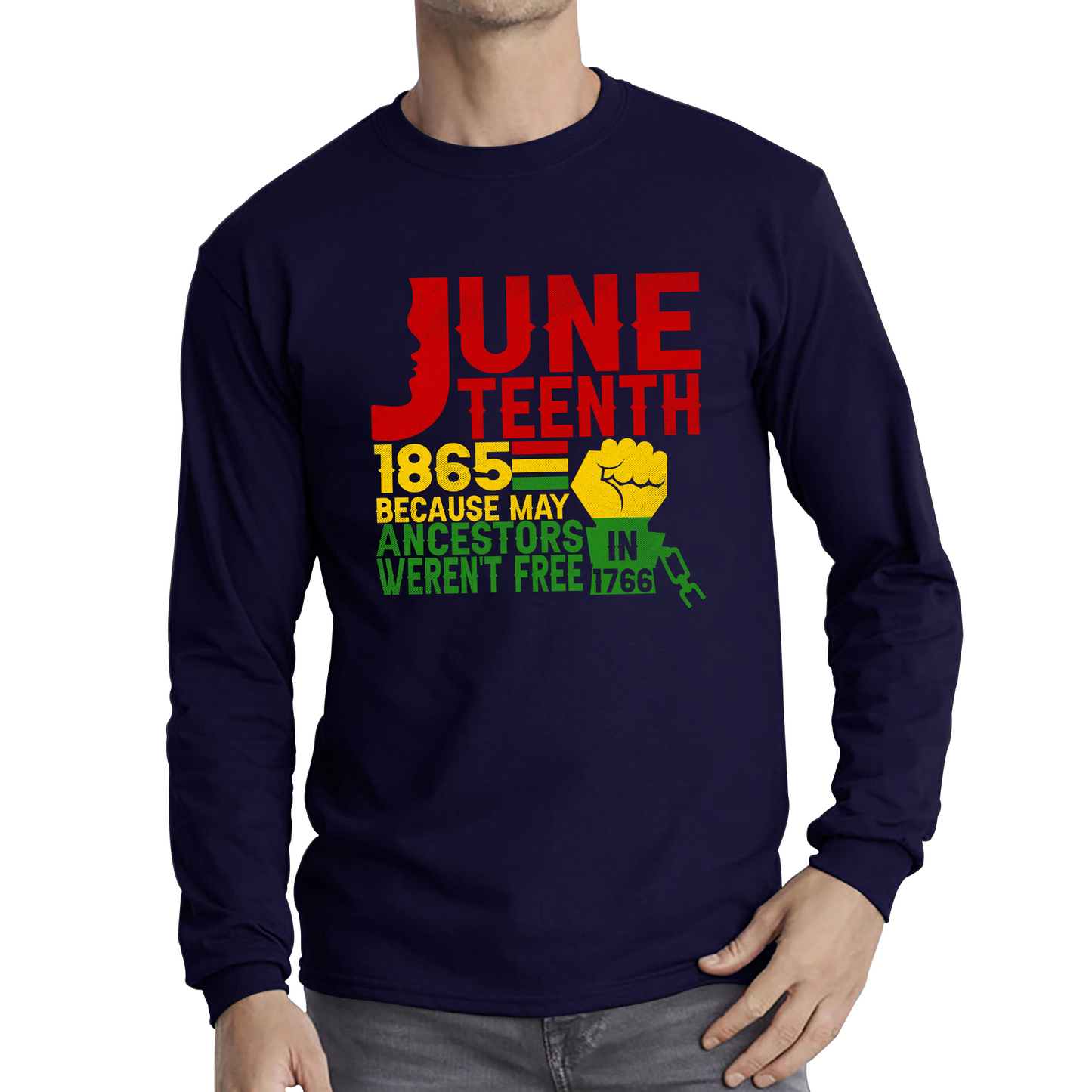 Juneteenth 1865 Because My Ancestors Weren’t Free In 1776 T Shirt