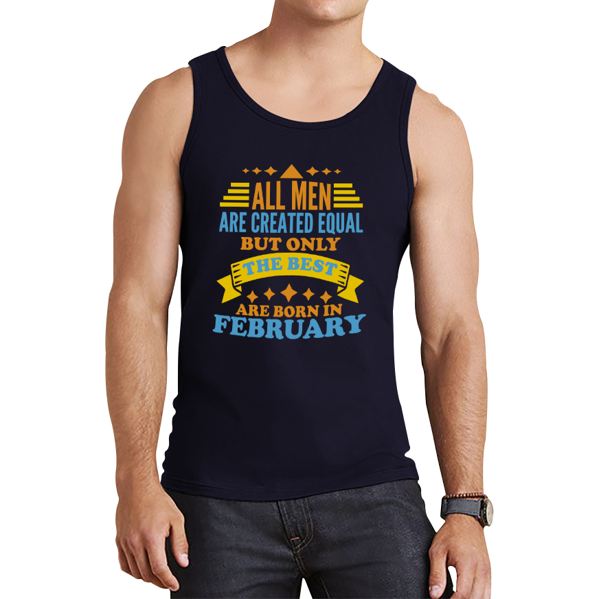 Born In Februray Birthday Tank Top