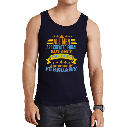 Born In Februray Birthday Tank Top