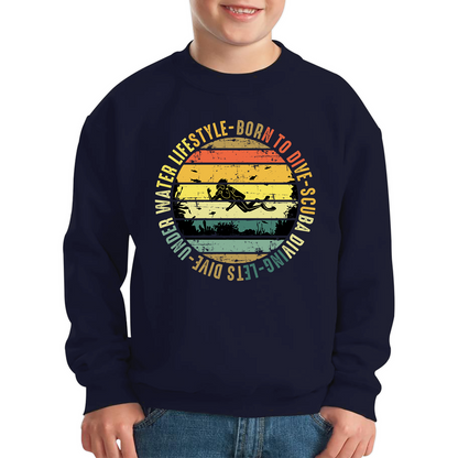 Born To Dive Scuba Diving Underwater Lifestyle Jumper