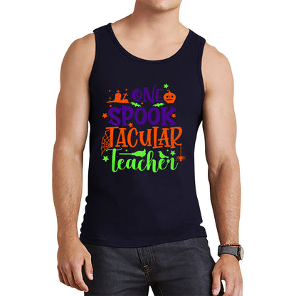 One Spooktacular Teacher Halloween Teacher Funny Halloween Spooktacular Teacher Tank Top