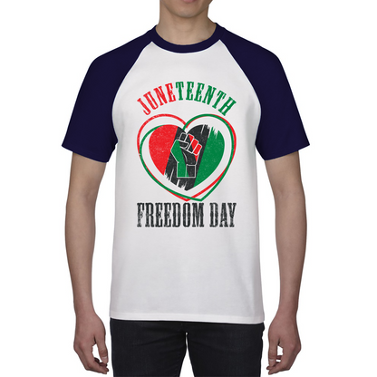 Juneteenth Black Day Freedom King William III British Royal Black History Freedom Baseball T Shirt