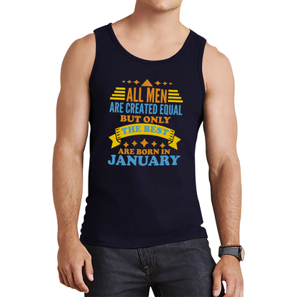 Born In January Birthday Tank Top