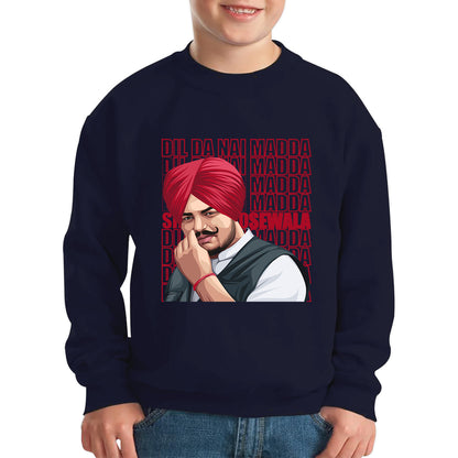 Dil Da Nai Madda Sidhu Moose Wala Legend Punjabi Indian Singer Tribute To Legend Kids Jumper