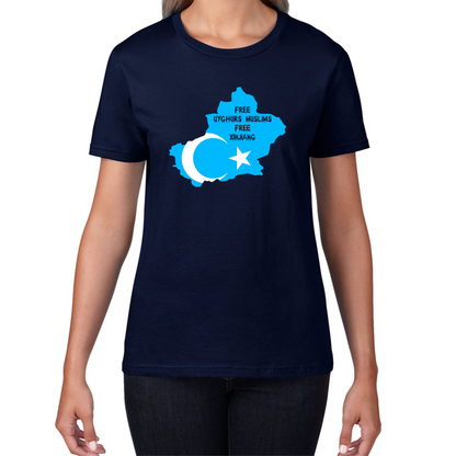 Free Uyghurs Muslims Free Xinjiang Freedom For Uyghurs Turkestan T Shirt