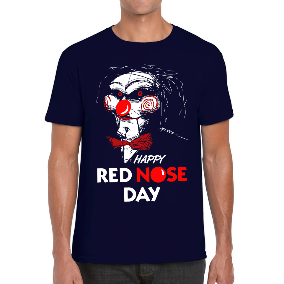 Jigsaw Happy Red Nose Day Adult T Shirt. 50% Goes To Charity