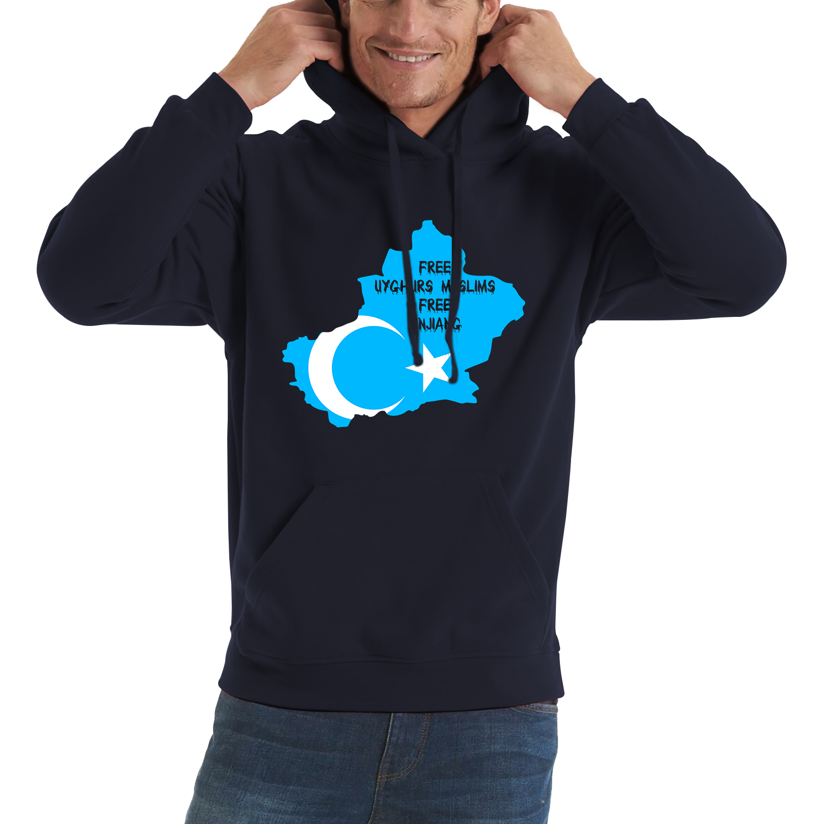 Free Uyghurs Muslims Free Xinjiang Freedom For Uyghurs Turkestan Hoodie