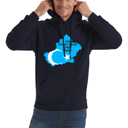Free Uyghurs Muslims Free Xinjiang Freedom For Uyghurs Turkestan Hoodie
