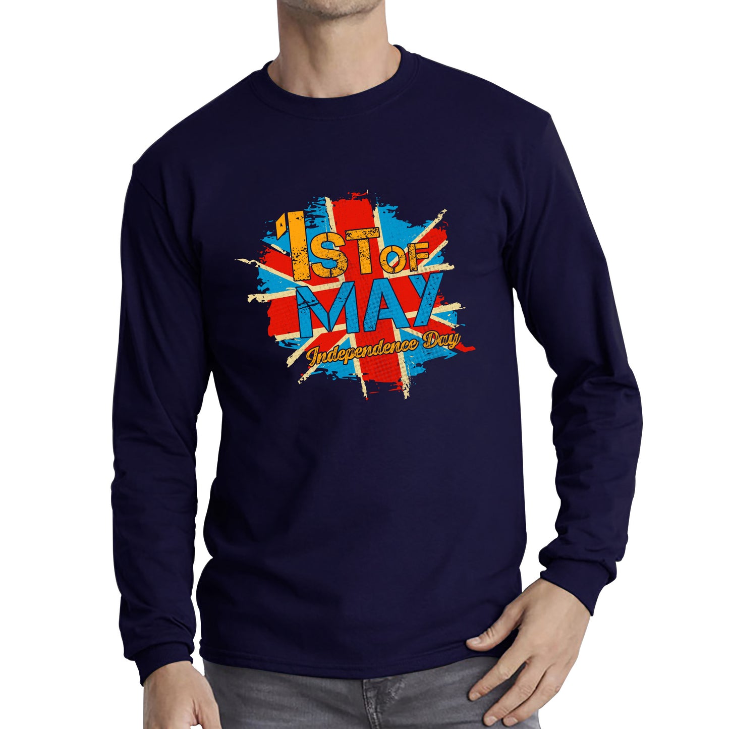 Great Britain Union Jack Long Sleeve T Shirt