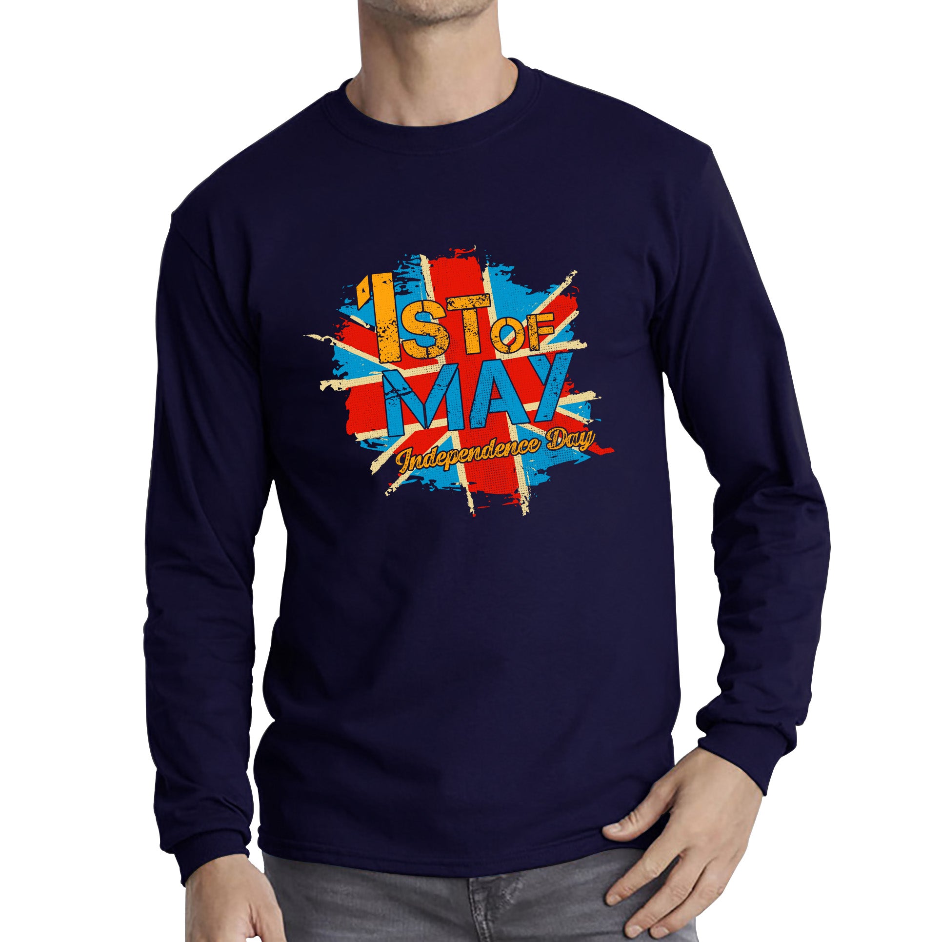 Great Britain Union Jack Long Sleeve T Shirt