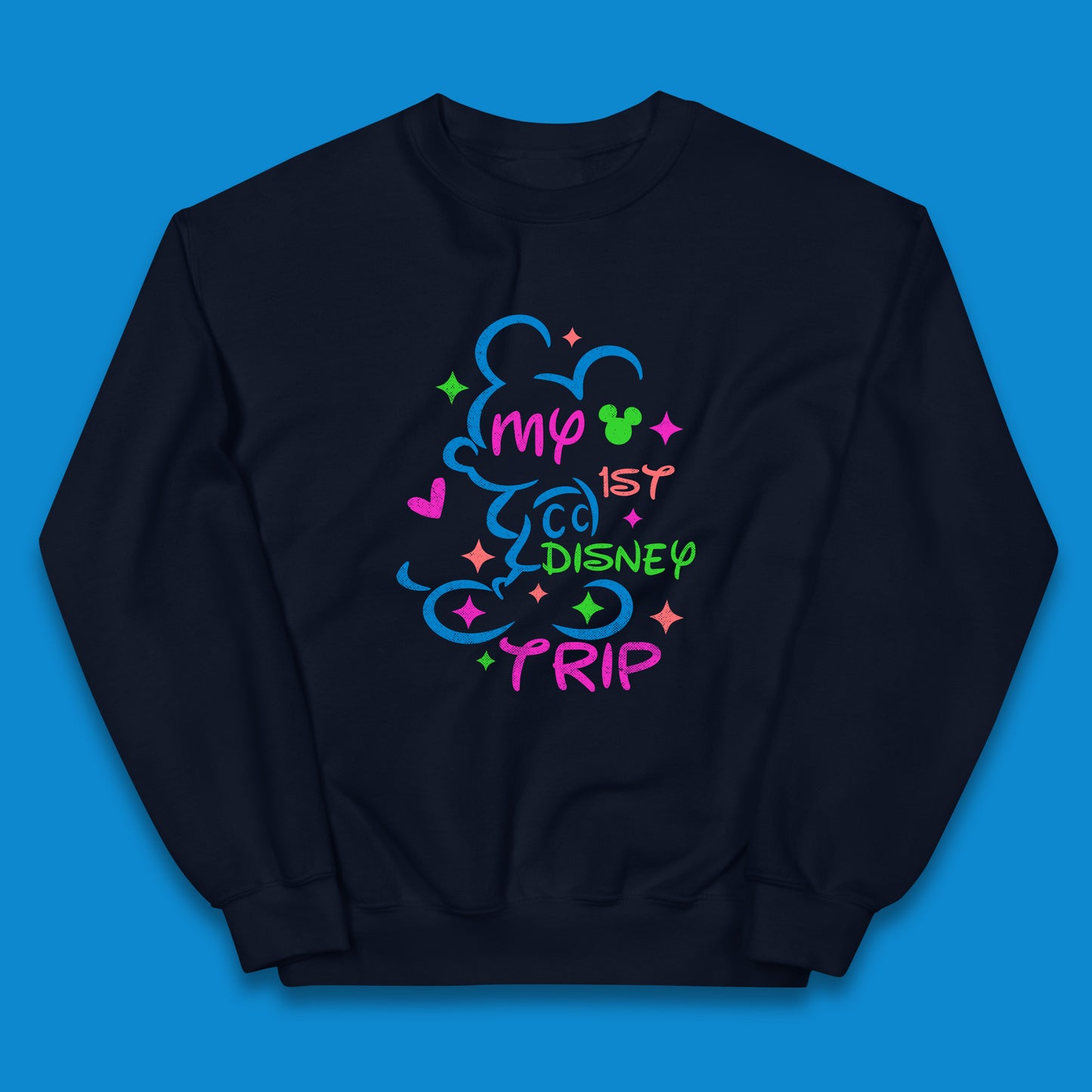 My 1st Disney Trip Disney Mickey Mouse Minnie Mouse Disneyland Trip Vacations Disney World Kids Jumper