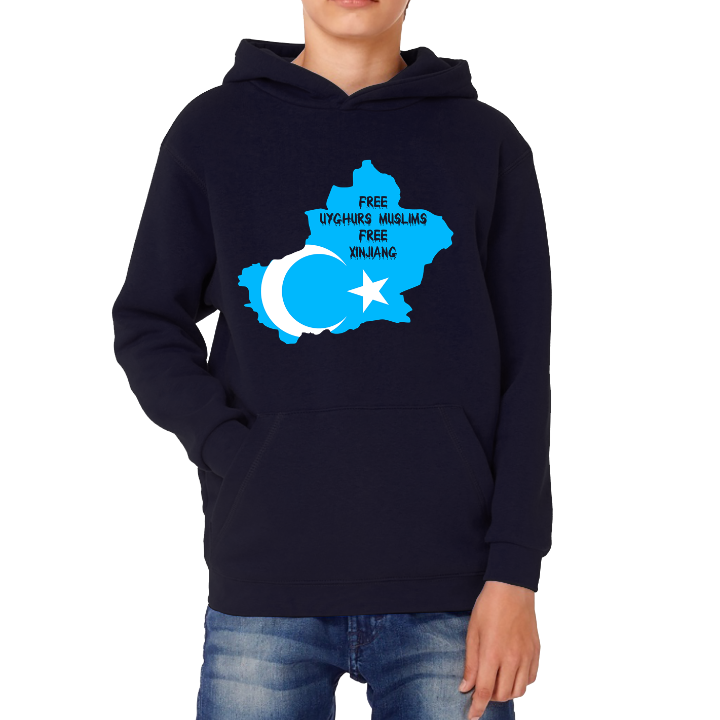 Free Uyghurs Muslims Free Xinjiang Freedom For Uyghurs Turkestan Hoodie