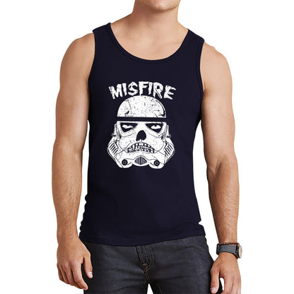 Misfire The Dark Side Made Me Do It Spoof Trooper Armor Helmet Movie Series Tank Top