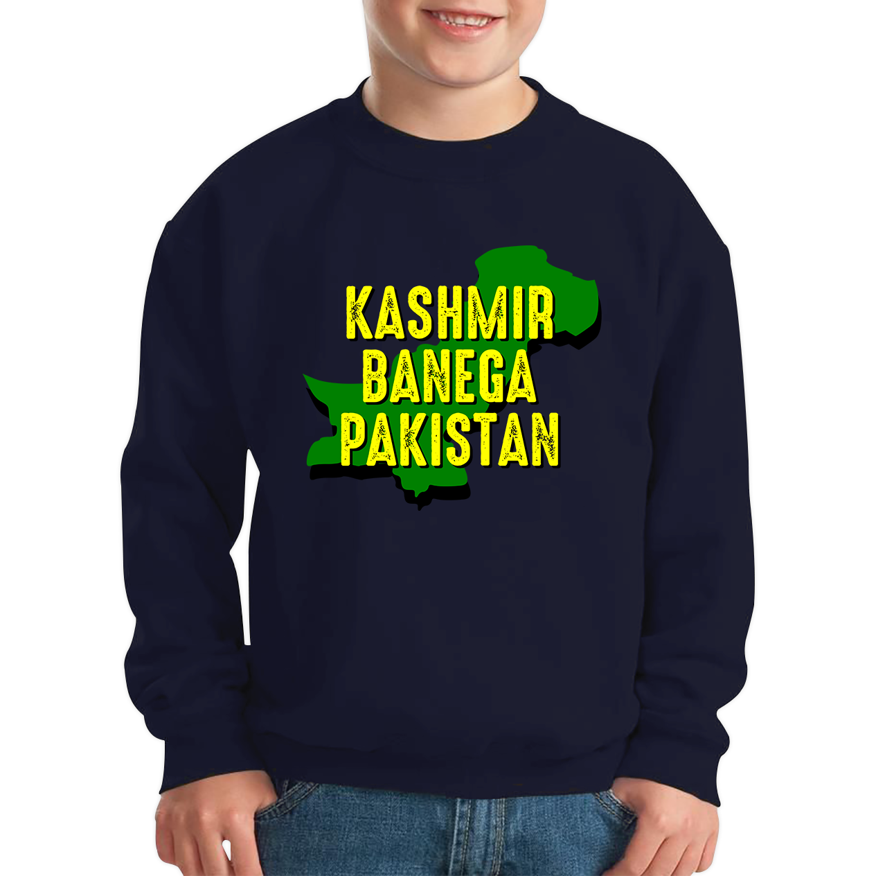 Kashmir Banega Pakistan Stand With Kashmir Pray For Kashmir And Muslims Kids Jumper