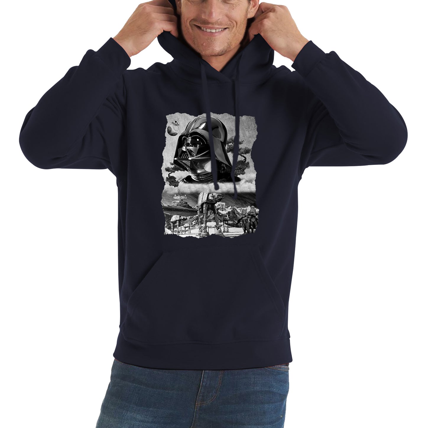 The Force Is Strong With This One Vintage Poster Graphic Movie Series Unisex Hoodie