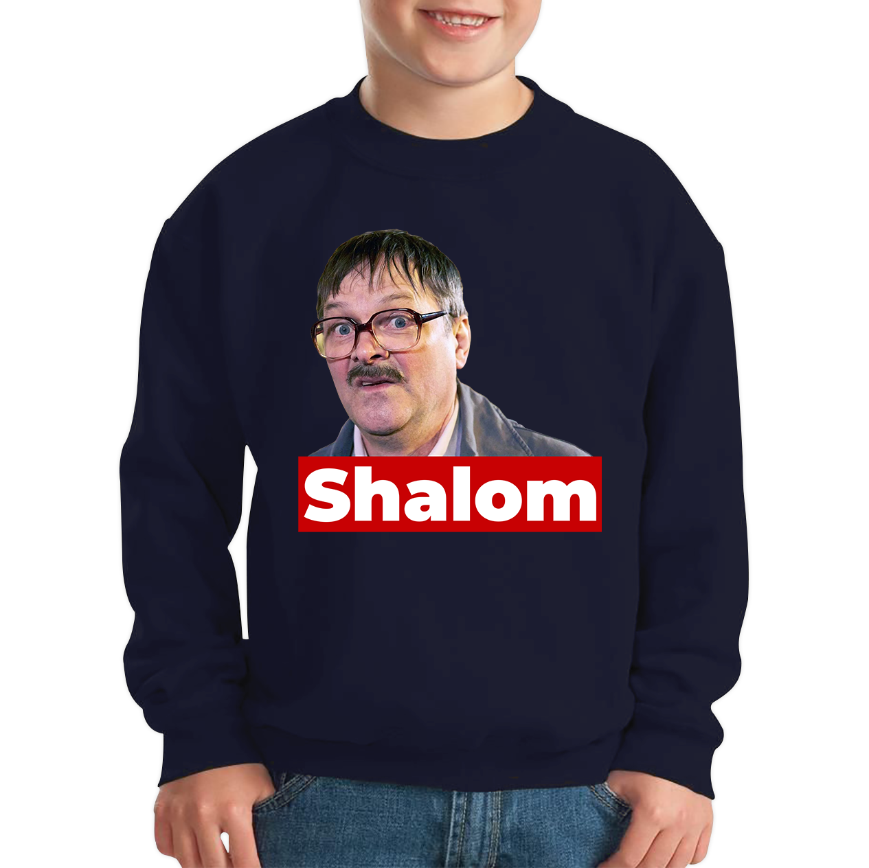 Shalom Jackie Friday Night Dinner Funny Gift Retro Kids Jumper