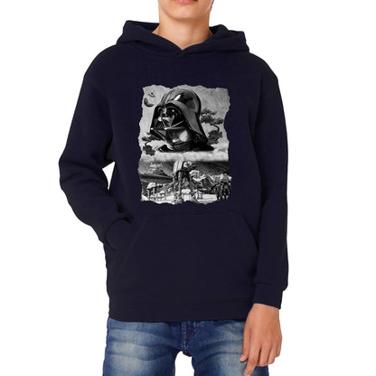 The Force Is Strong With This One Vintage Poster Graphic Movie Series Kids Hoodie