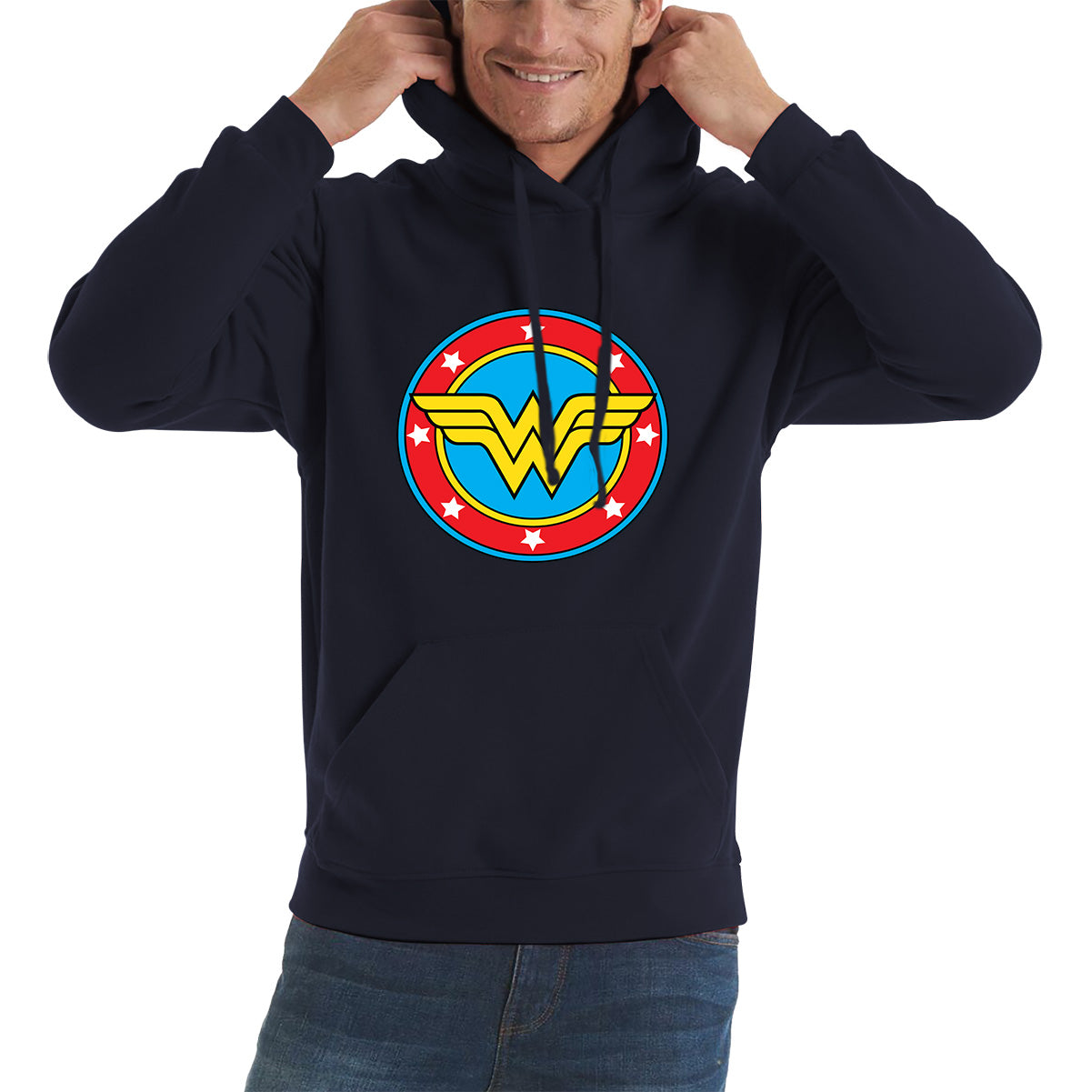 Wonder Woman Shield Logo Superhero Wonder Girl Comic Book Character Super Woman Unisex Hoodie