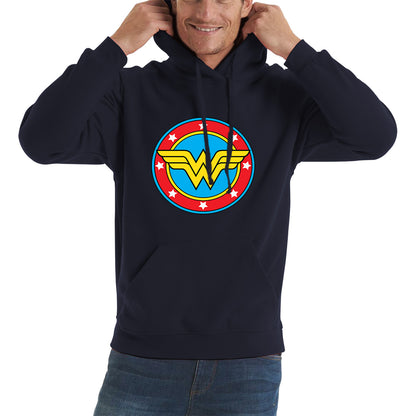 Wonder Woman Shield Logo Superhero Wonder Girl Comic Book Character Super Woman Unisex Hoodie