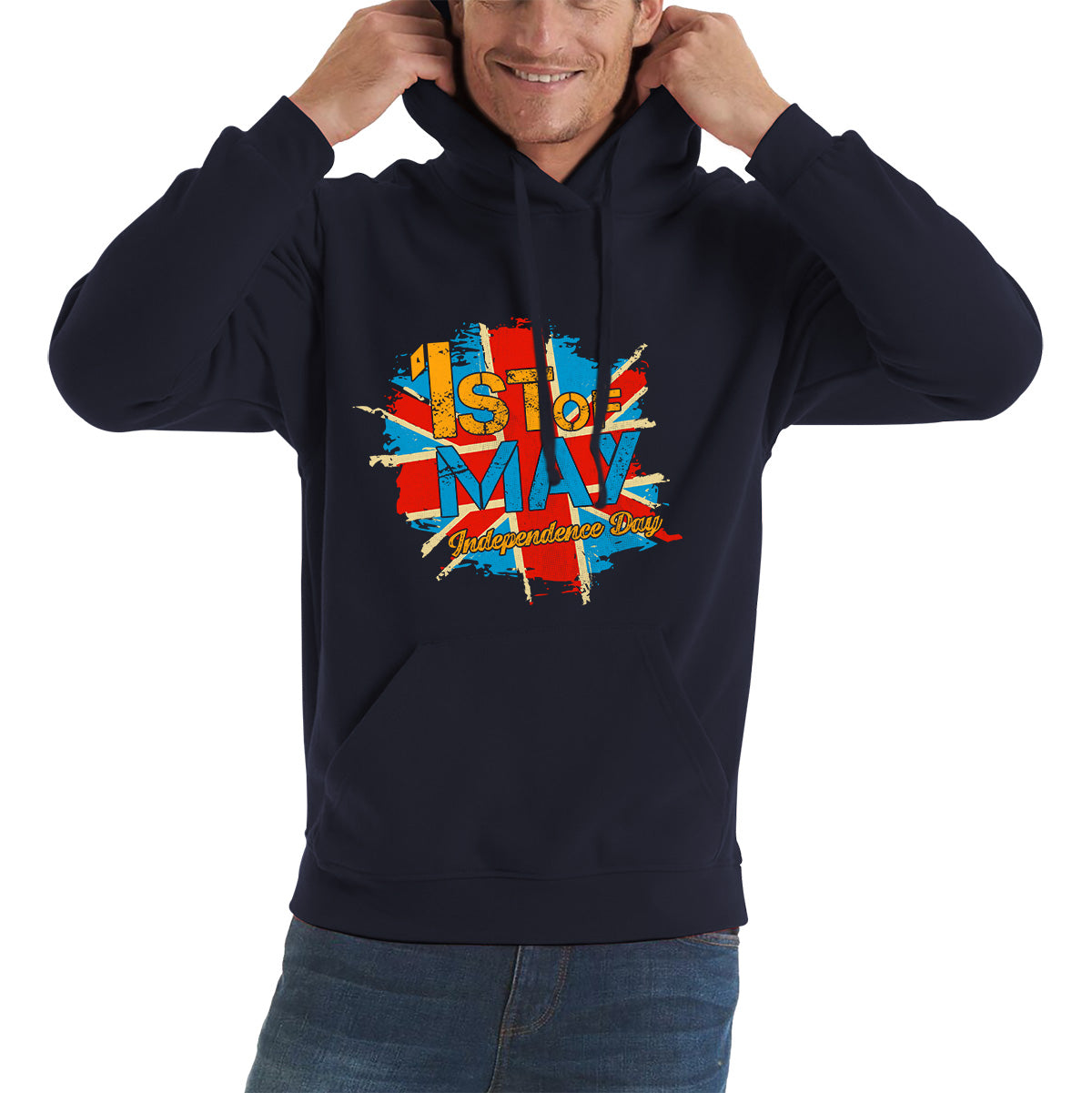 1st Of May Independence Day British Flag UK Independence Day Country Love Patriotism Great Britain Union Jack Unisex Hoodie