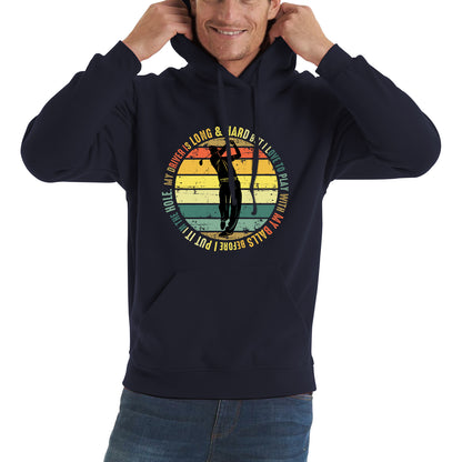 My Driver Is Long And Hard But I Love To Play With My Balls Before I Put It In The Hole Vintage Golfer Funny Joke Unisex Hoodie