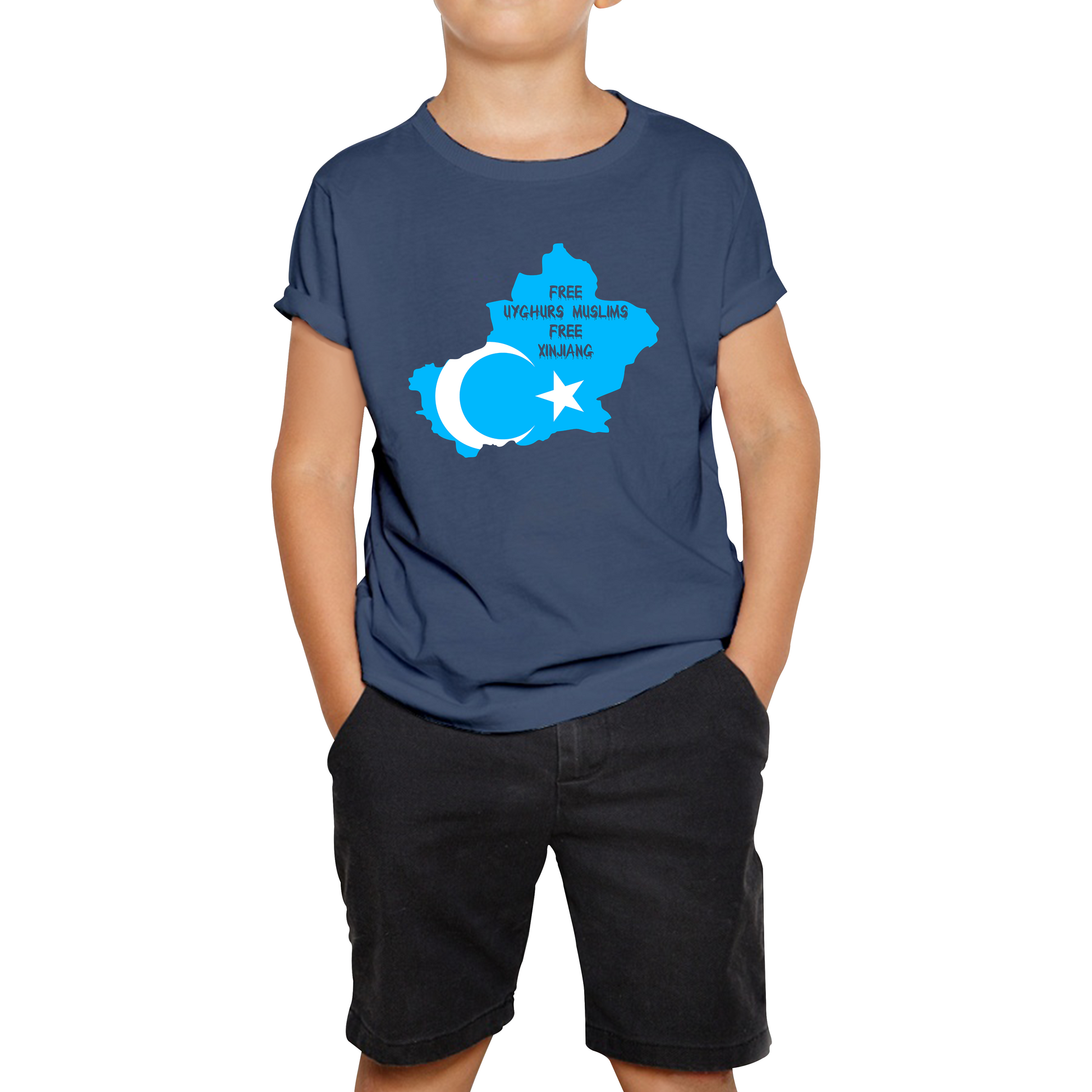Free Uyghurs Muslims Free Xinjiang Freedom For Uyghurs Turkestan T Shirt