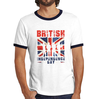 British Independence Day UK Flag 1st Of May Independence Day British Country Love Patriotism Great Britain Ringer T Shirt