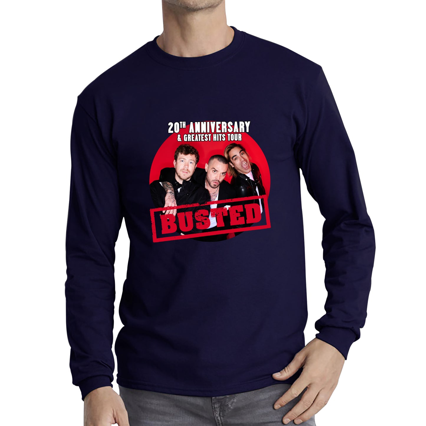 Busted Are Back To Celebrate Their 20th Anniversary Musician Band Busted Singers Long Sleeve T Shirt