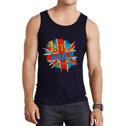 1st Of May Independence Day British Flag UK Independence Day Country Love Patriotism Great Britain Union Jack Tank Top