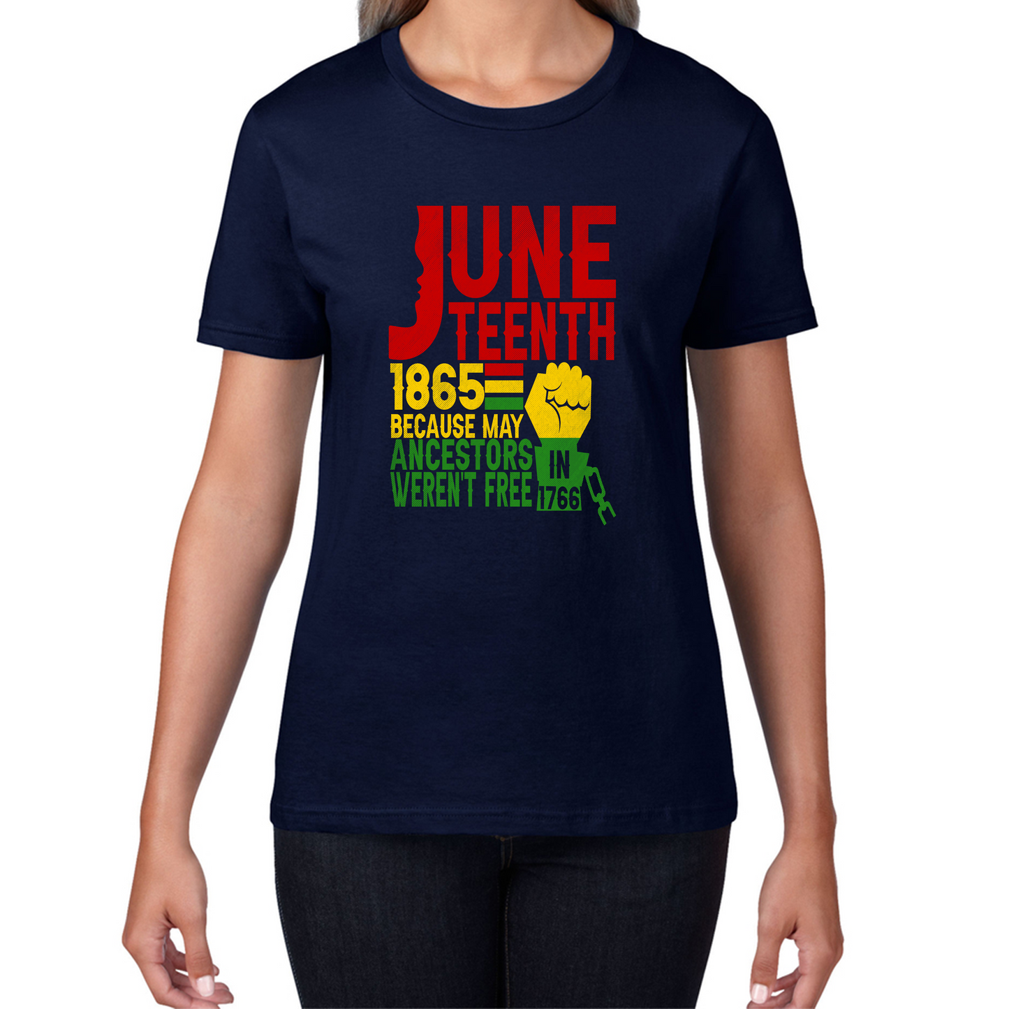 Juneteenth 1865 Because My Ancestors Weren’t Free In 1776 T Shirt