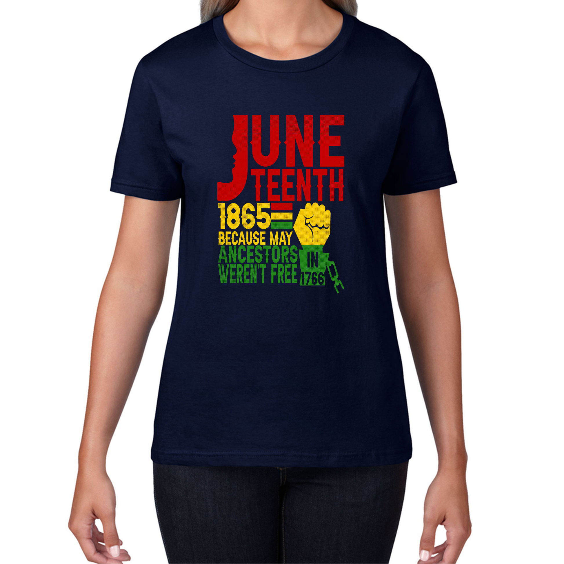 Juneteenth 1865 Because My Ancestors Weren’t Free In 1776 T Shirt