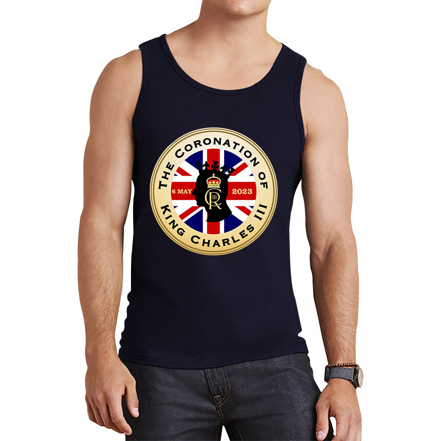 The Coronation Of King Charles III 6th May 2023 CR III Royal Crown United Kingdom Flag Tank Top