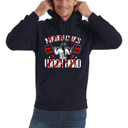 Nobody Cares Work Hard spartan Gym Training Motivational Quote Fitness Workout Unisex Hoodie